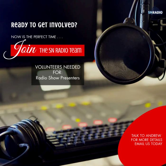 Volunteer with SN Radio today we are currently seeking volunteers to join the team.